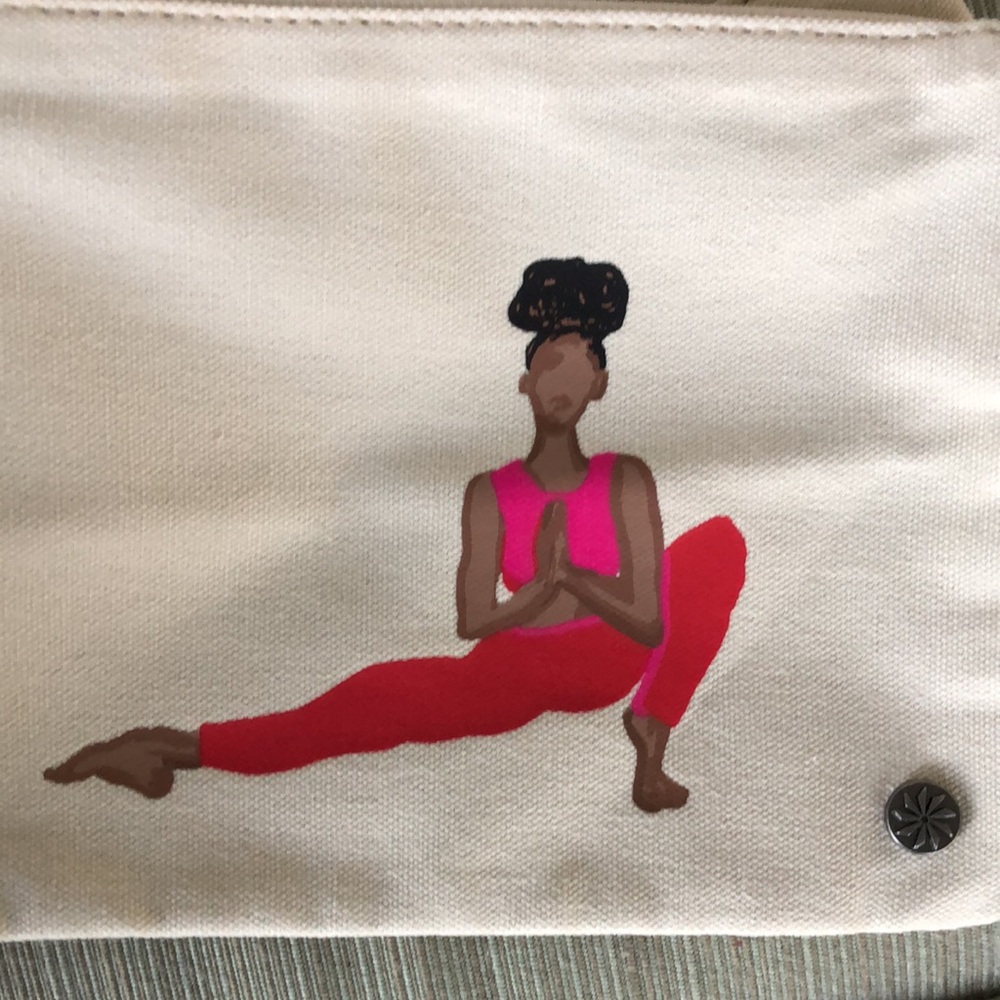 NWT! - ATHLETA {Artist Series} Coffee Run Zip Pouch Bag Set - Picture 5 of 14